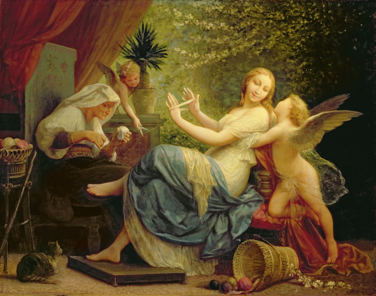 Uskyld forført av kjærlighet, 1886 av Henri Pierre Picou