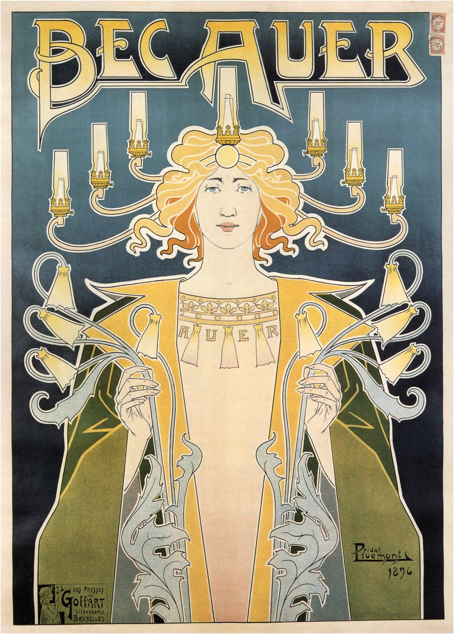 Nebb Auer, 1896 av Henri Henri Antoine Théodore Livemont