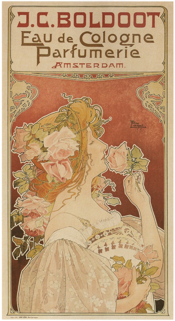 Eau de Cologne parfymeri, 1899 av Henri Henri Antoine Théodore Livemont