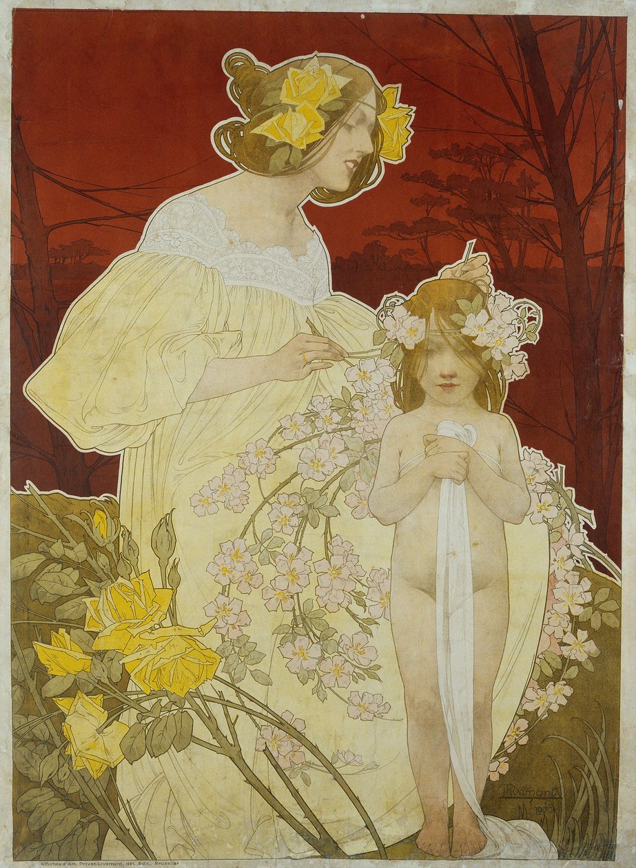 Kvinnepalasset. Utstilling fra 1900 av Henri Henri Antoine Théodore Livemont