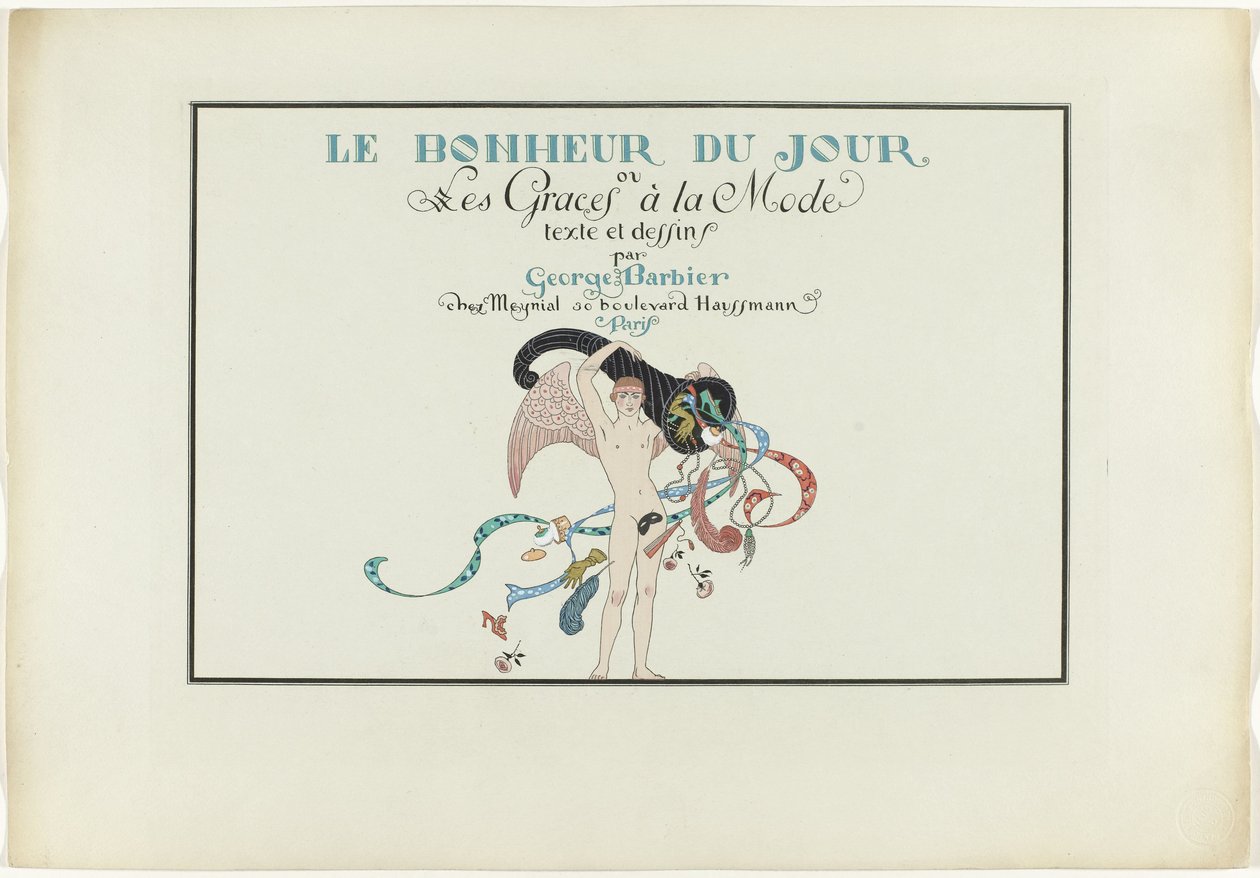 Joie de vivre: Dagens lykke eller Graces à la Mode The Happiness of the Day eller Fashionable Graces (tittel på objekt) av Henri Reidel