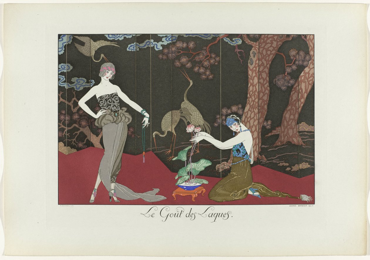 The Happiness of the Day eller Fashion Graces: The Taste of Lacquers. (tittel på objekt) The Happiness of the Day eller Fashionable Graces (serietittel) av Henri Reidel