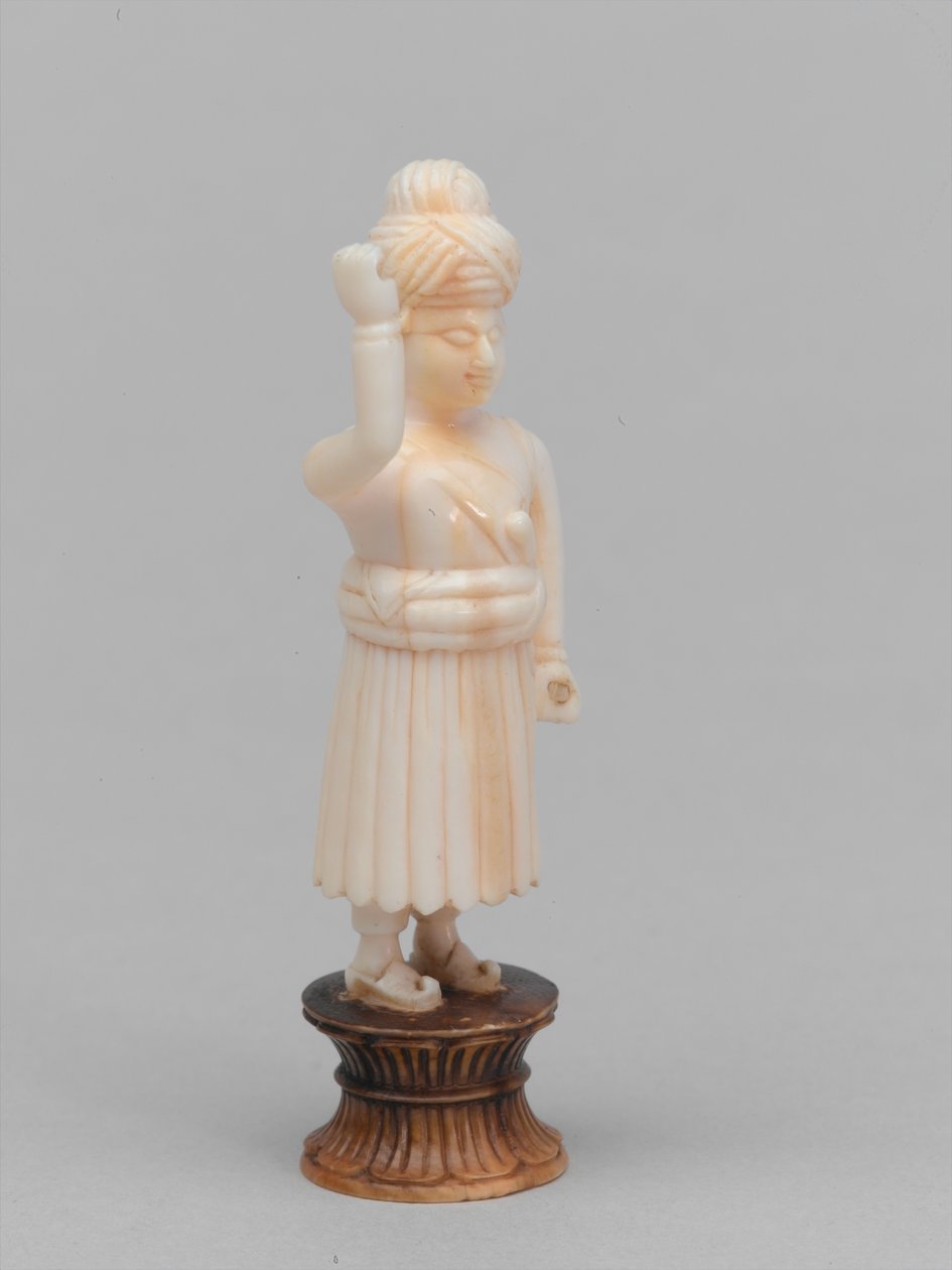 Svart bonde, sjakkbrikke, India, 1820 ca av Henri Renaud