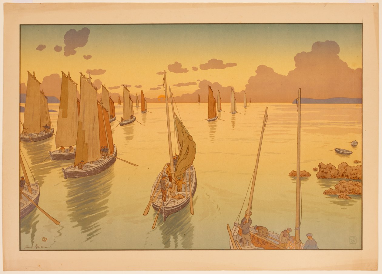 Naturens aspekter, nr. 11: Solnedgang av Henri Rivière