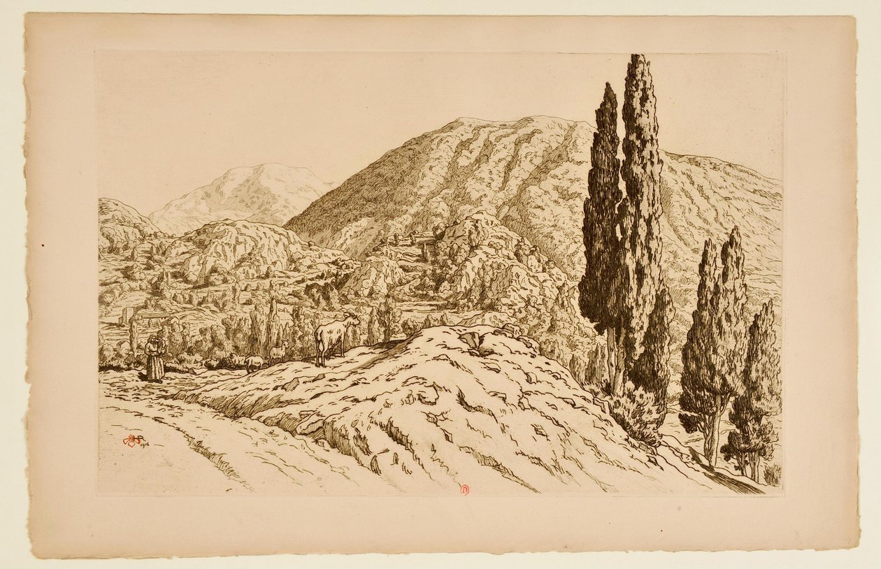 Ax-les-Thermes av Henri Rivière