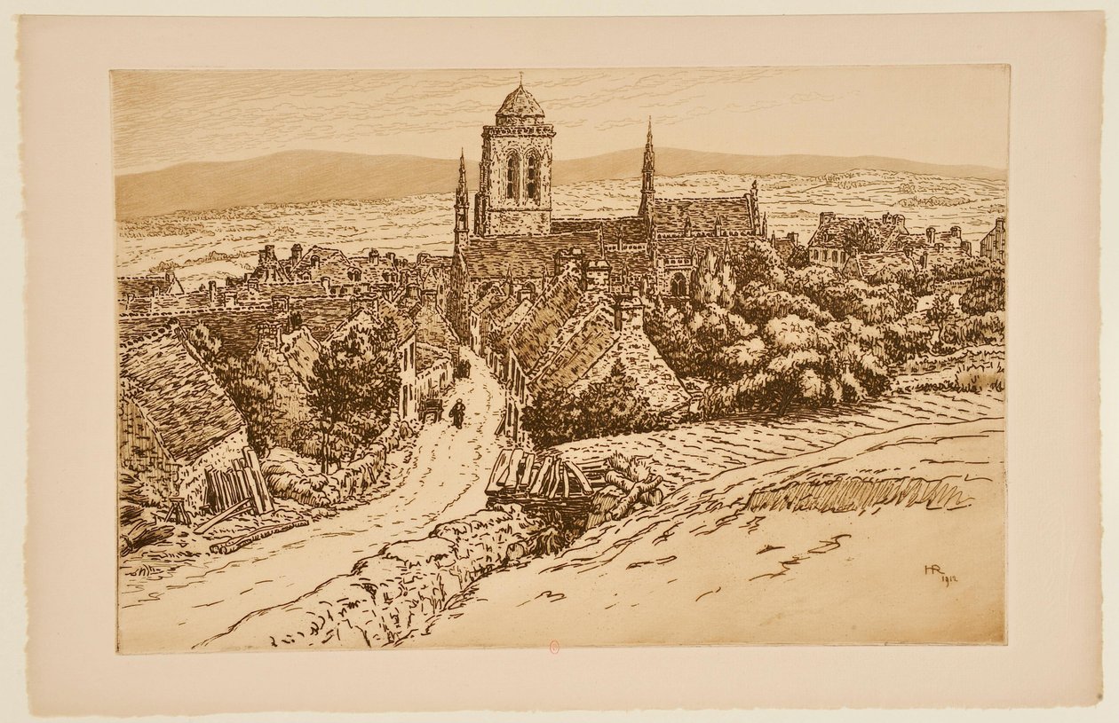 Bretonsk kirke av Henri Rivière