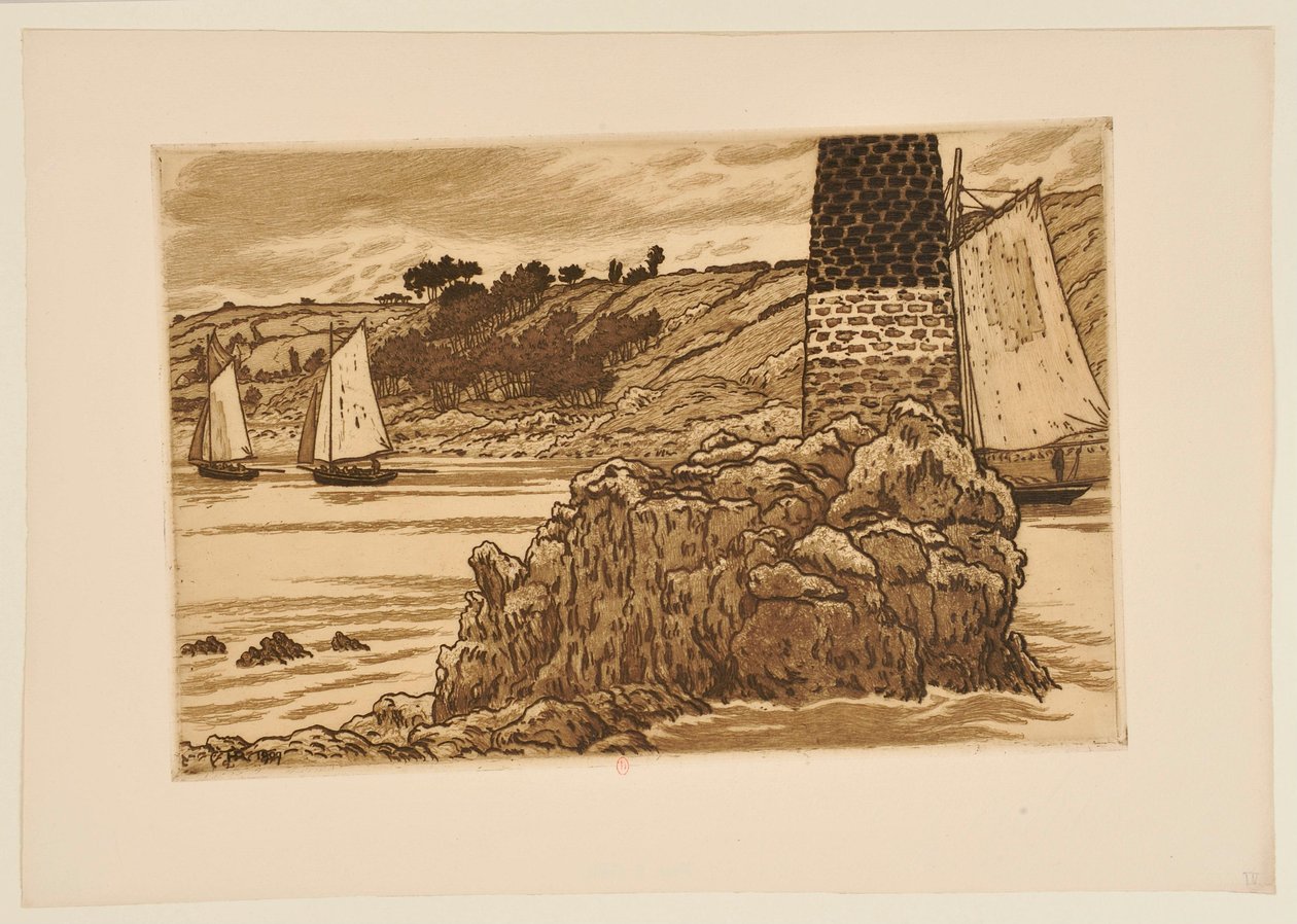 Båken ved Trieux av Henri Rivière