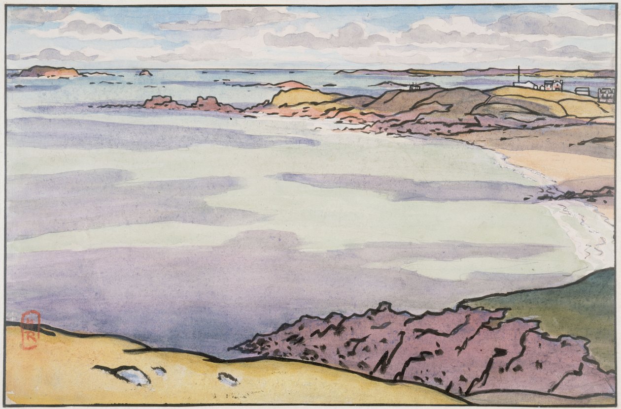 La Pointe du Décollé sett fra La Garde Guérin av Henri Rivière
