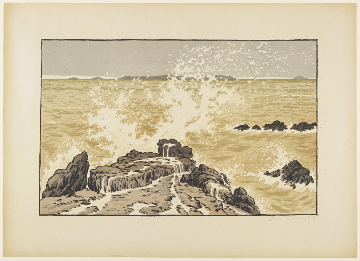 La Vague (Bølgen) av Henri Rivière