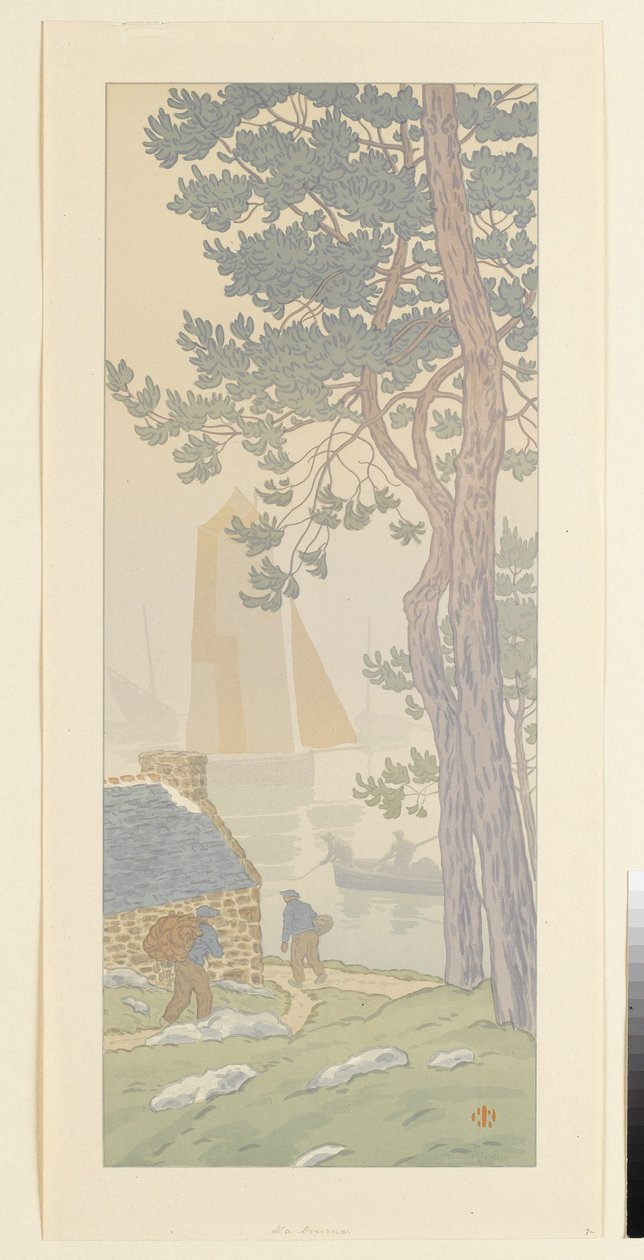 Tåken (blad 4 fra: Timenes fortryllelse) av Henri Rivière