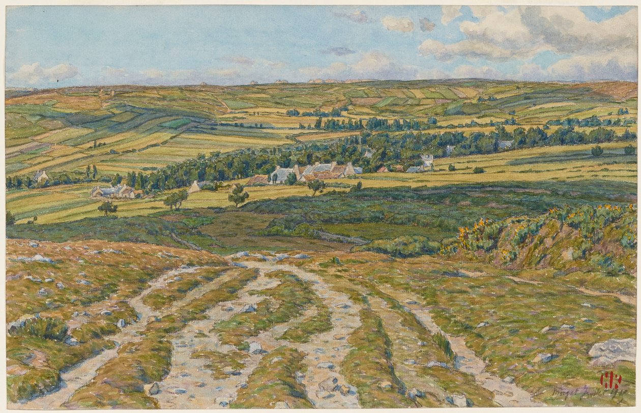 Landes de Lesquiffinec. Morgat av Henri Rivière