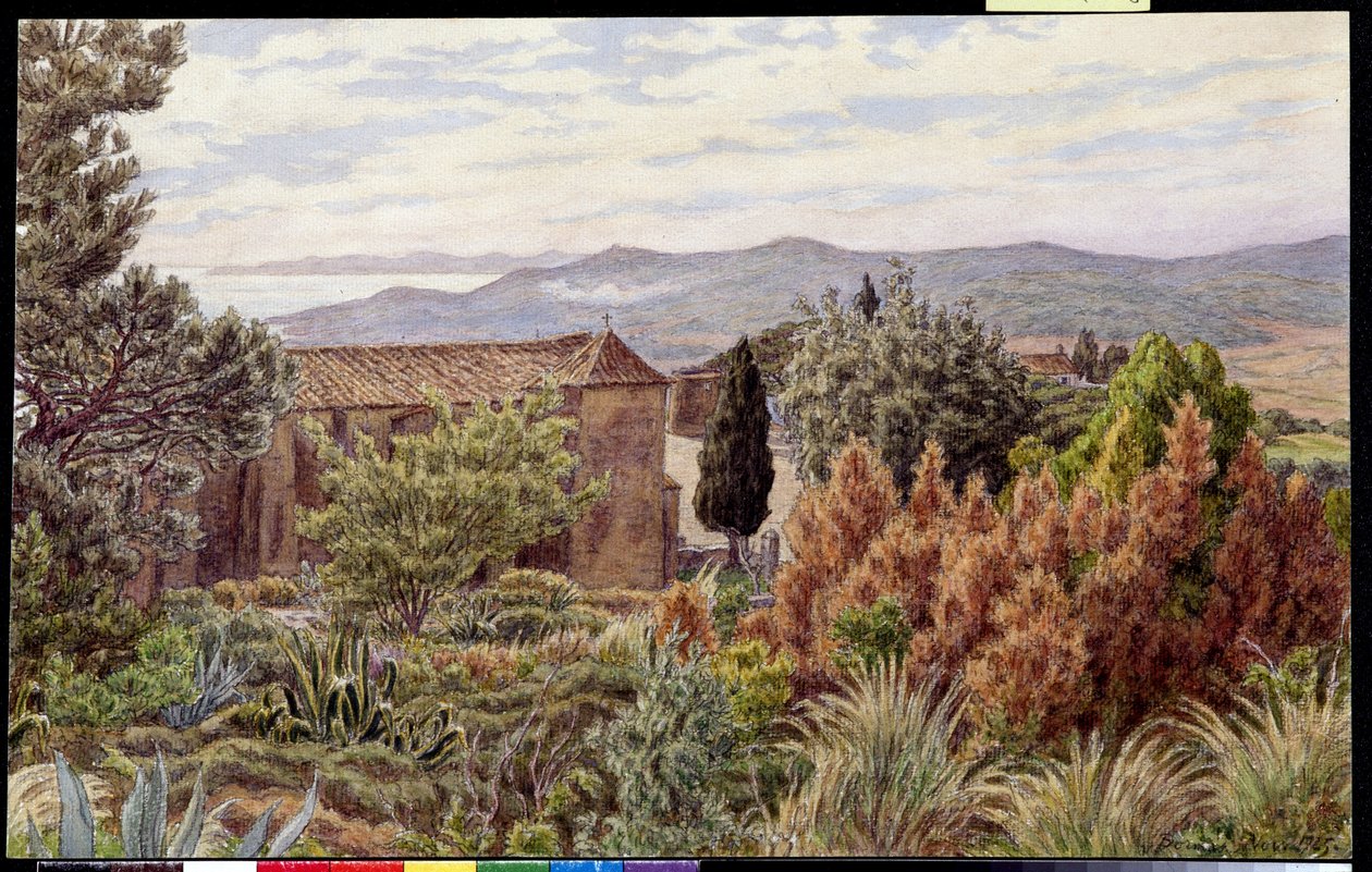 Landskap. Tegning av Henri RIVIERE (1864-1951) av Henri Rivière