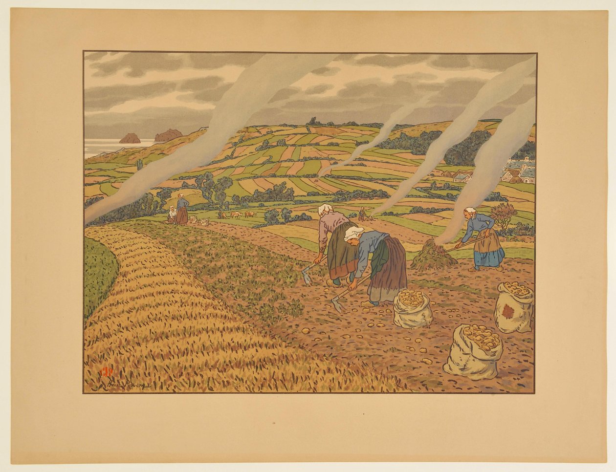 Arbeid på marken av Henri Rivière
