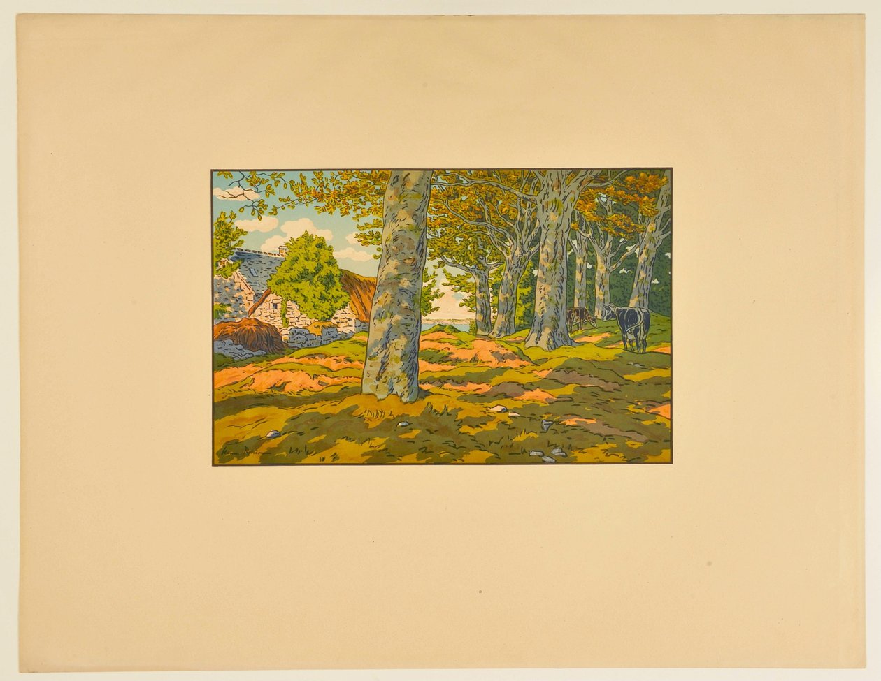 Bøkeskogen ved Kerzarden av Henri Rivière