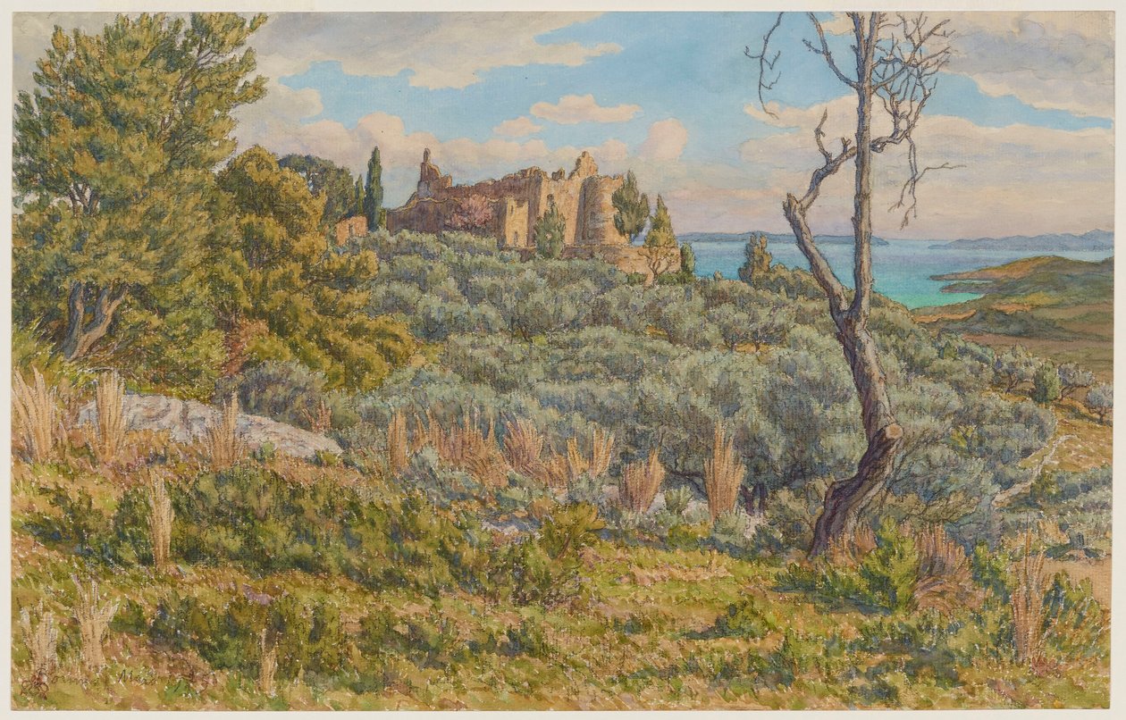 Det gamle slottet. Bormes av Henri Rivière