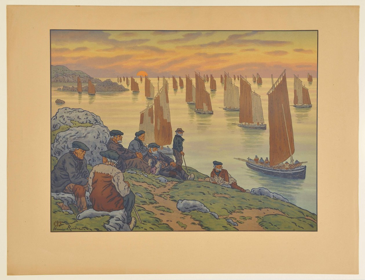 De gamle av Henri Rivière