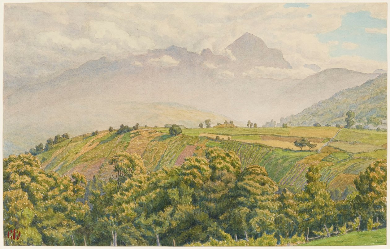 Nebliger Morgen auf dem Charvin av Henri Rivière