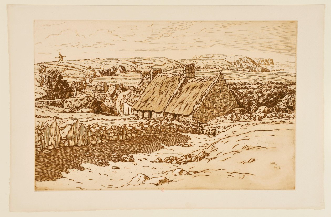Landskap med mølle av Henri Rivière