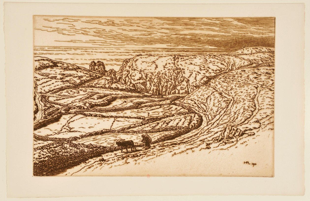 Bretonsk landskap av Henri Rivière