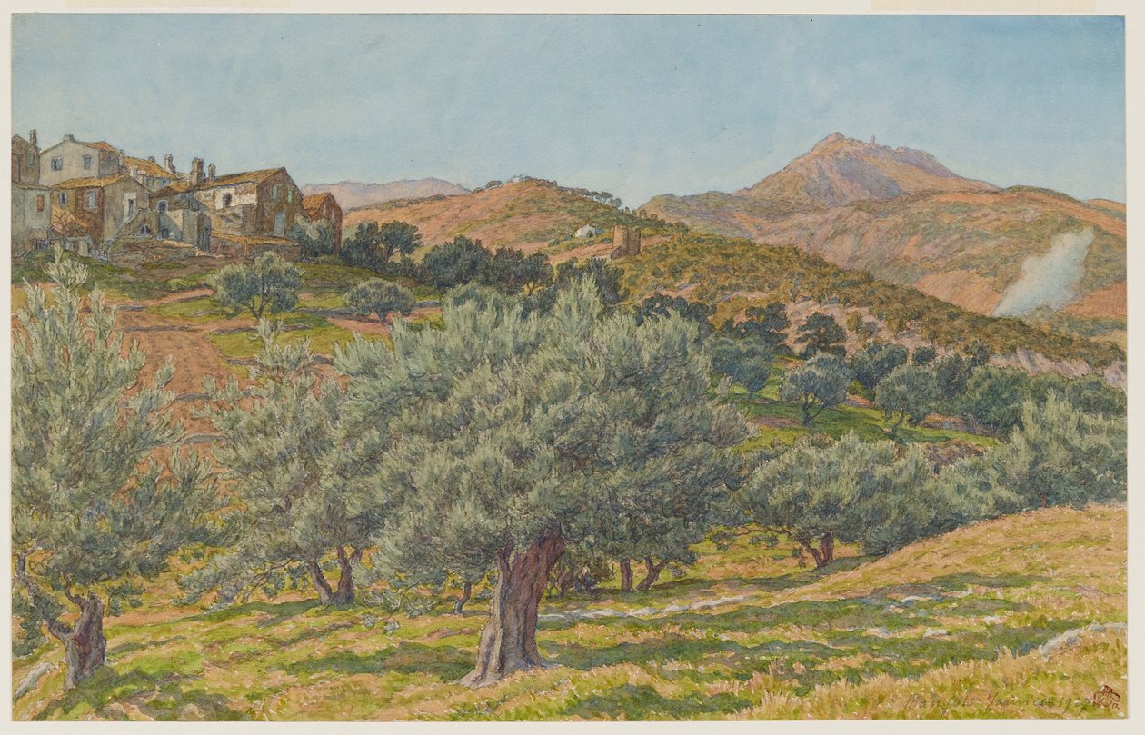 Puig del Mas. La Salette og Madeloc, Banyuls av Henri Rivière