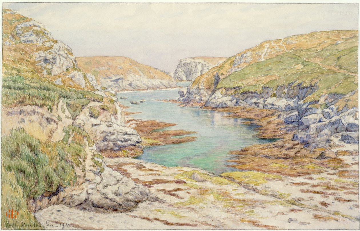 Sterhouen [Stêr-Ouen], Belle-Île-en-Mer av Henri Rivière