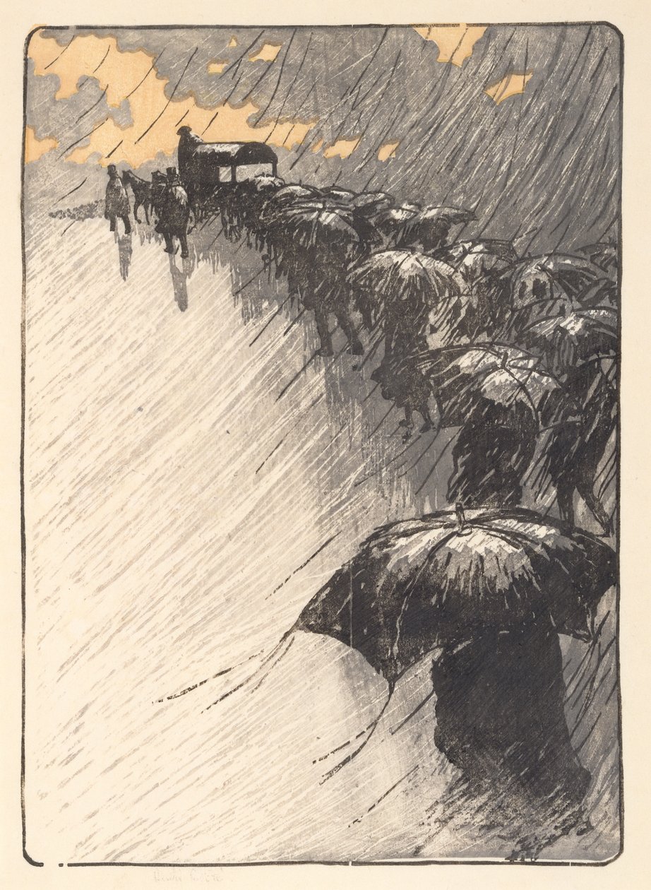 Begravelsen ved Trestraou av Henri Rivière