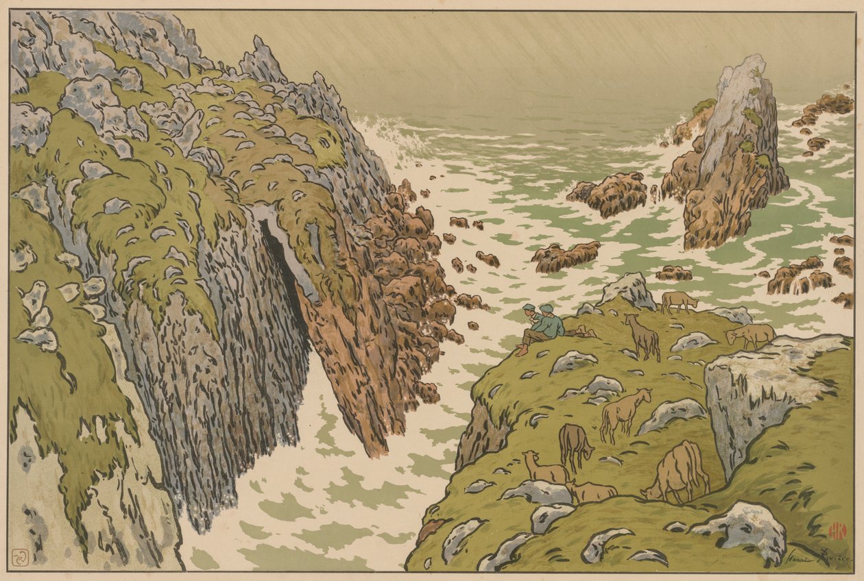 Aspekter av naturen: klippen av Henri Rivière