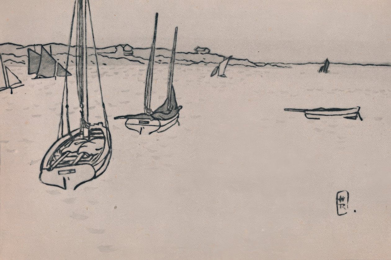 Bretonsk landskap av Henri Rivière