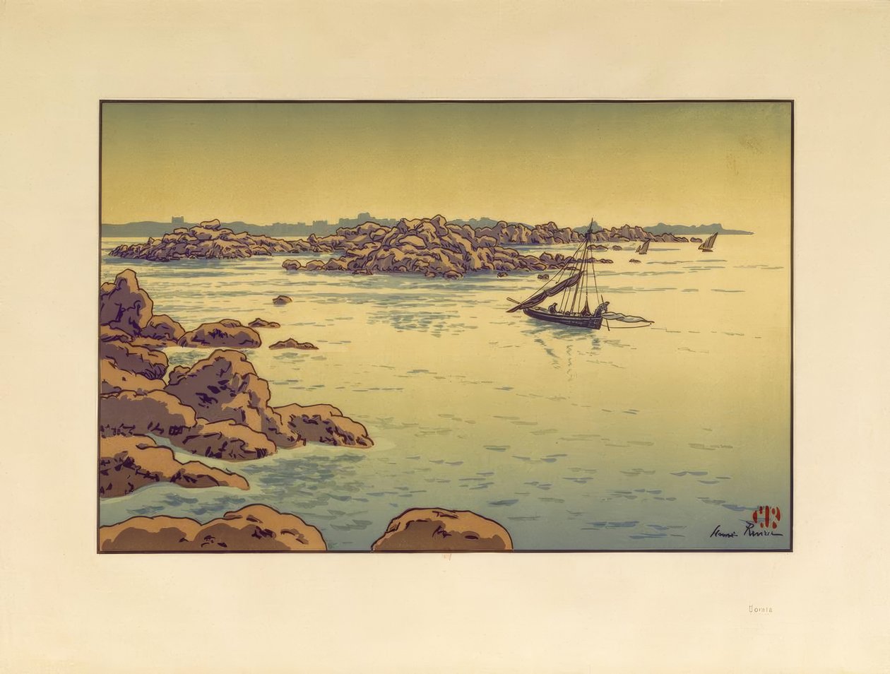 Douarnenez-bukten av Henri Rivière