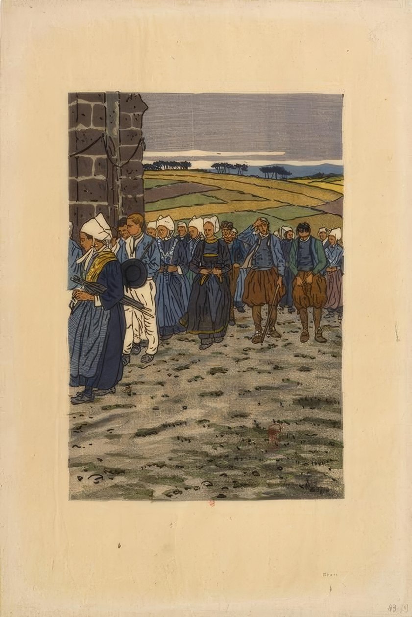 Benådningen av Sainte-Anne-la-Palud av Henri Rivière