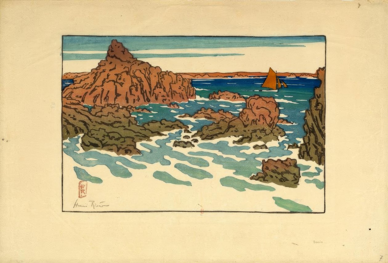 Le Perron (Saint-Briac) av Henri Rivière