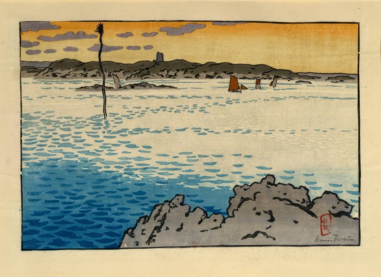 Les Ebihiens (Saint-Briac) av Henri Rivière