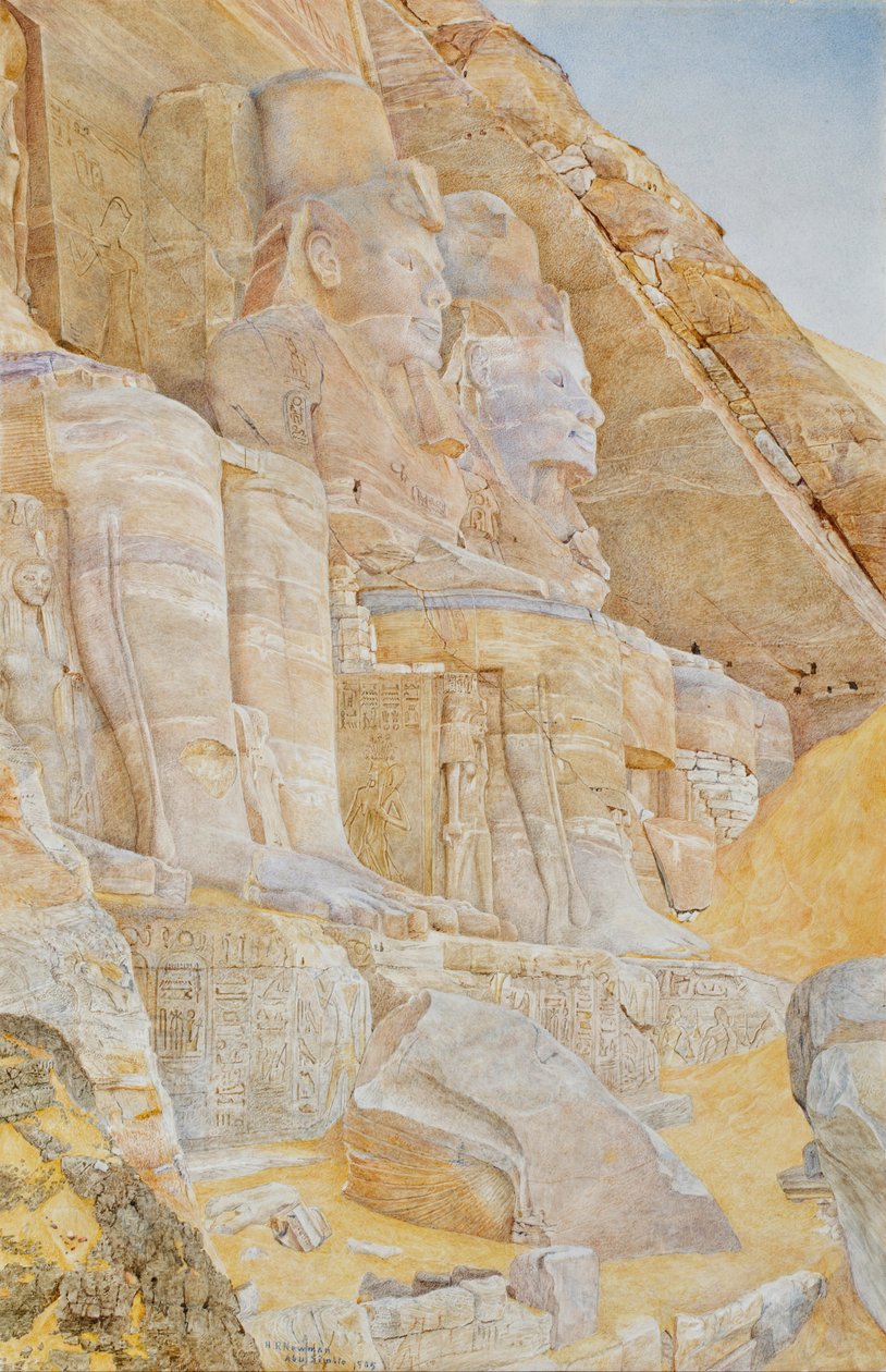 Det store tempelet til Abu Simbel av Henri Roderick Newmann