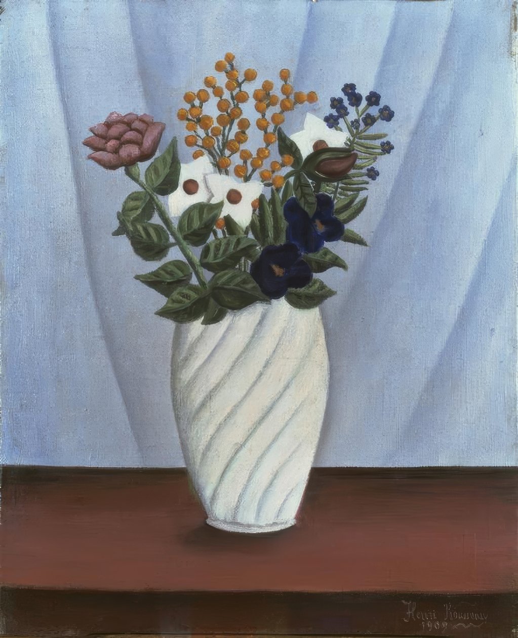 Blomsterbukett av Henri Rousseau