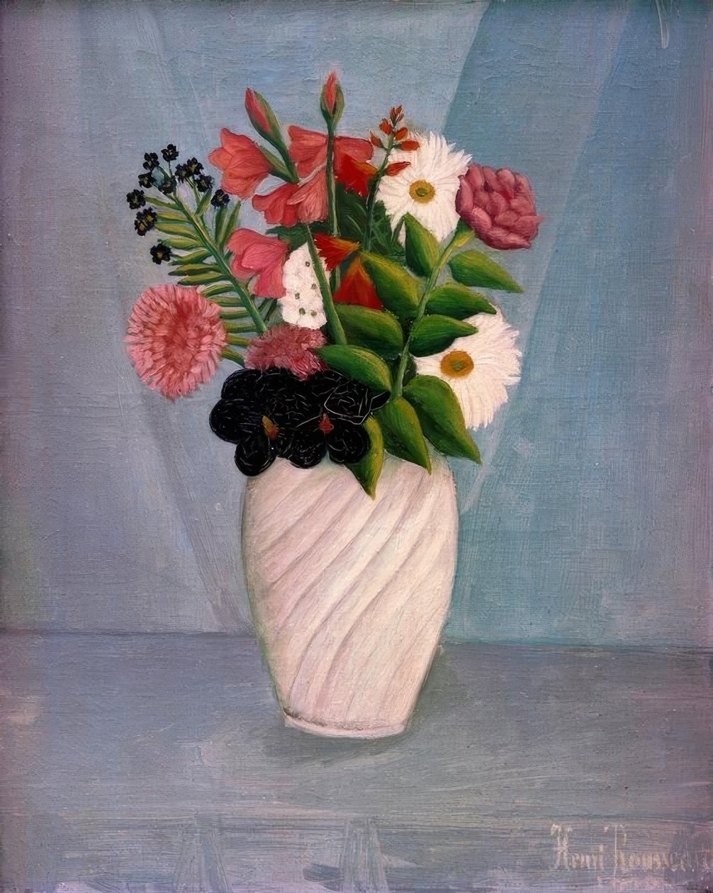 Blomsterbukett av Henri Rousseau