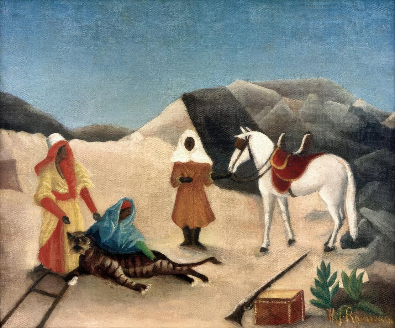 Tigerjakten av Henri Rousseau