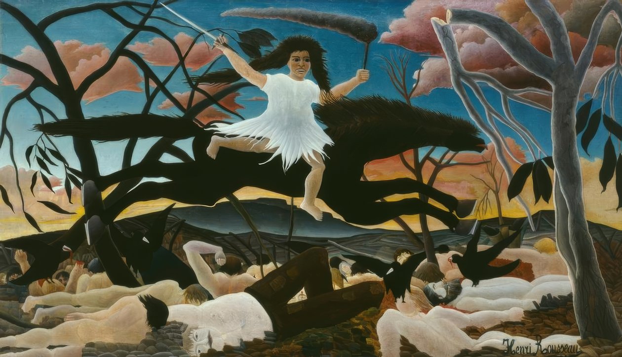 War or the Ride of Discord av Henri Rousseau