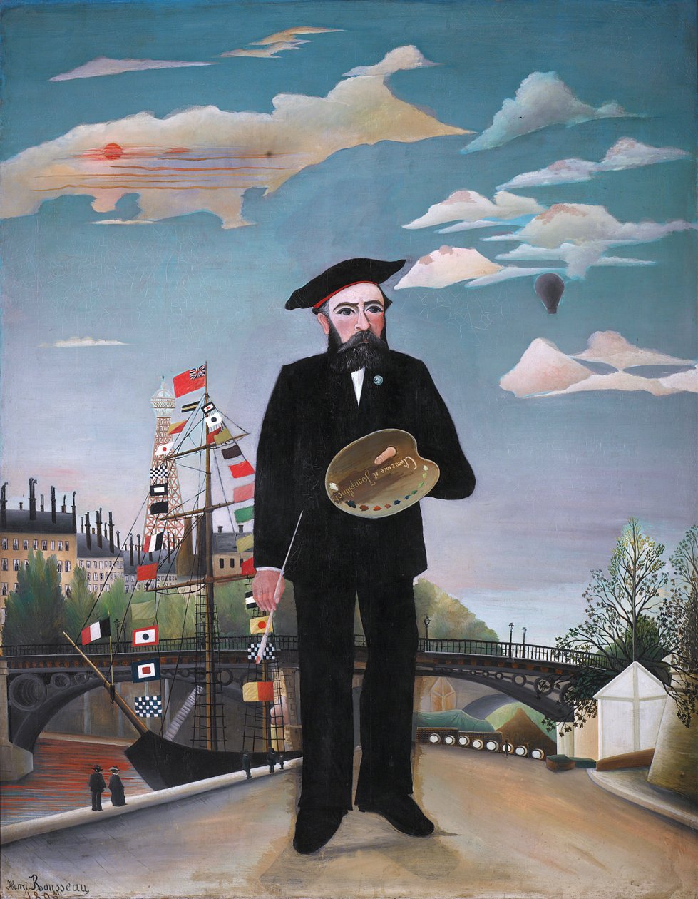Meg selv: portrett - landskap av Henri Rousseau