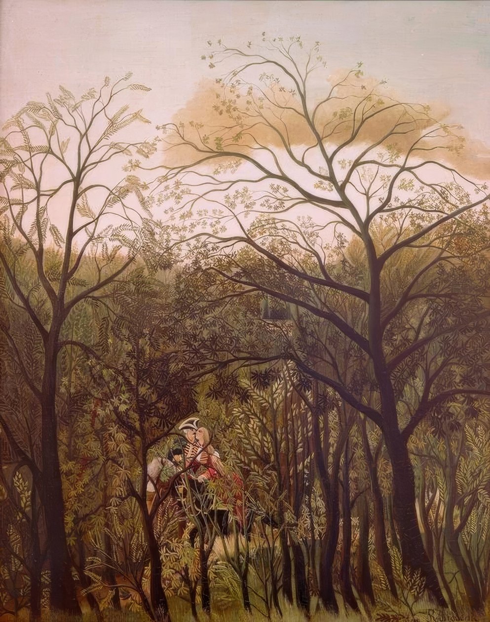Møtes i skogen av Henri Rousseau