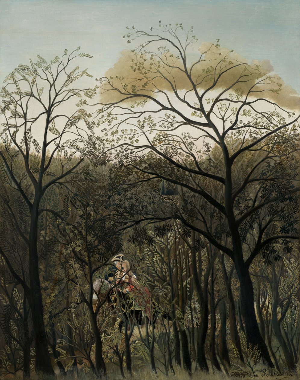 Rendezvous i skogen av Henri Rousseau