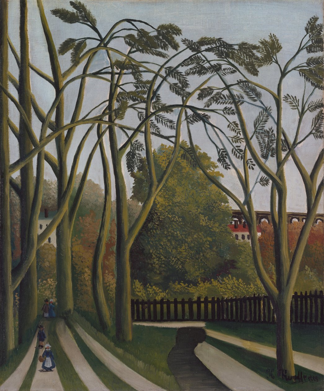 The Banks of the Bièvre nær Bicêtre, ca. 1908-09. av Henri Rousseau