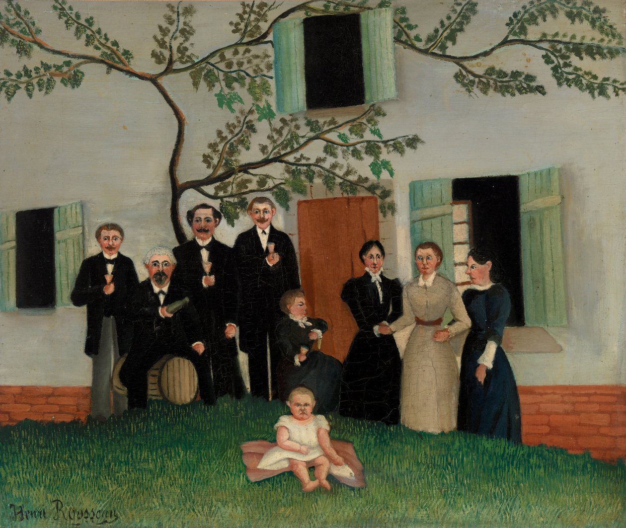 Familien (La Famille) av Henri Rousseau
