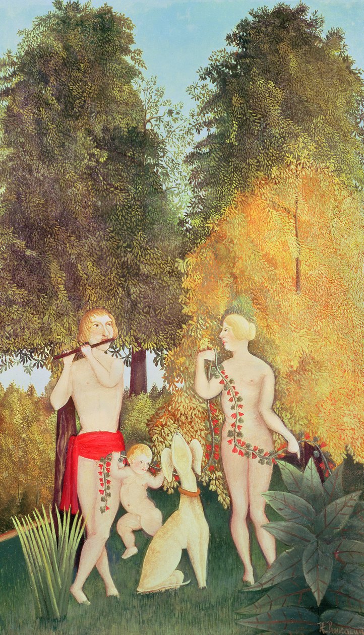 Den glade kvartetten, 1902 av Henri Rousseau
