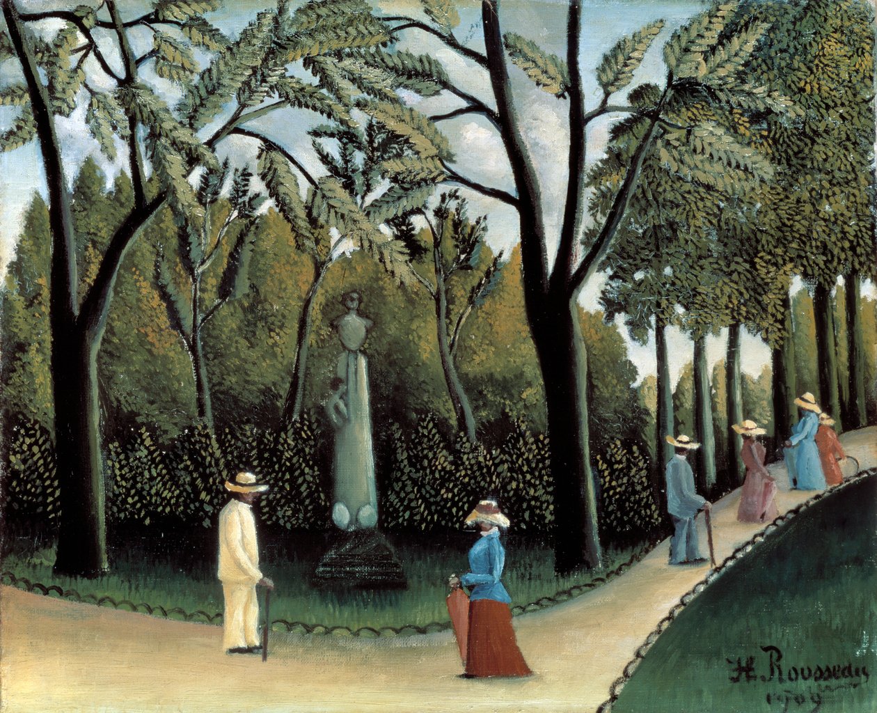 Luxembourghagen, Monument til Chopin, 1909 av Henri Rousseau