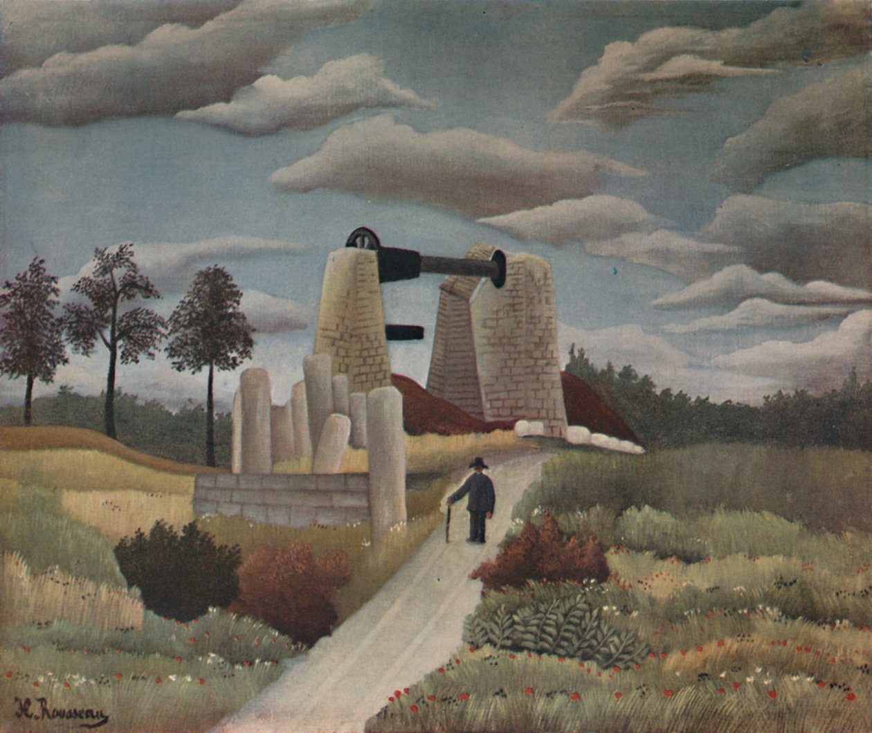 Steinbruddet, 1923 av Henri Rousseau