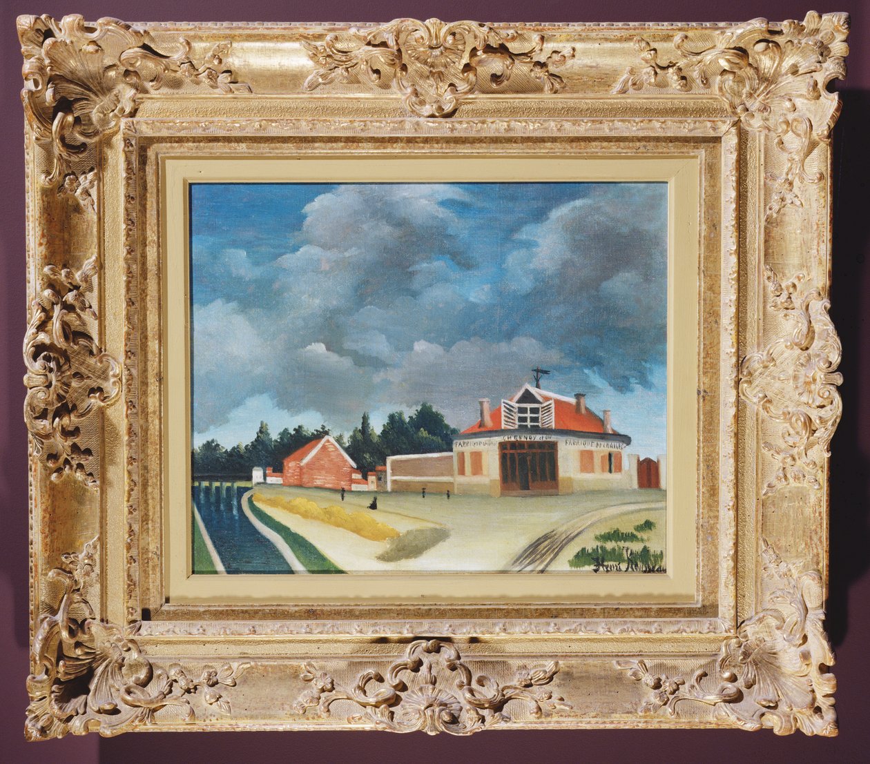Stolfabrikken i Alfortville, ca. 1897 av Henri Rousseau