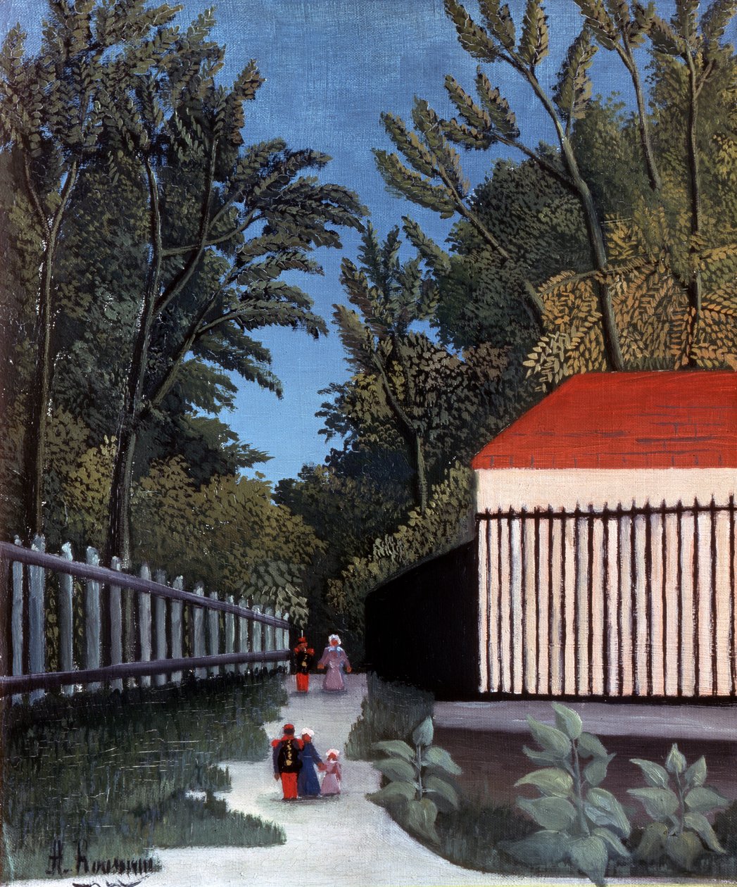 Utsikt over Montsouris-parken, 1910 av Henri Rousseau