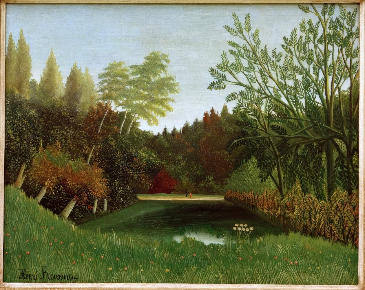 Utsikt over Bois de Boulogne av Henri Rousseau