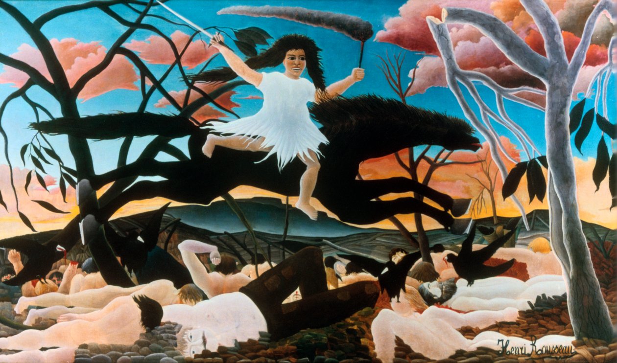 War, or the Ride of Discord, 1894 av Henri Rousseau