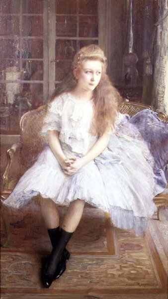 Portrett av en ung jente av Henri Royer